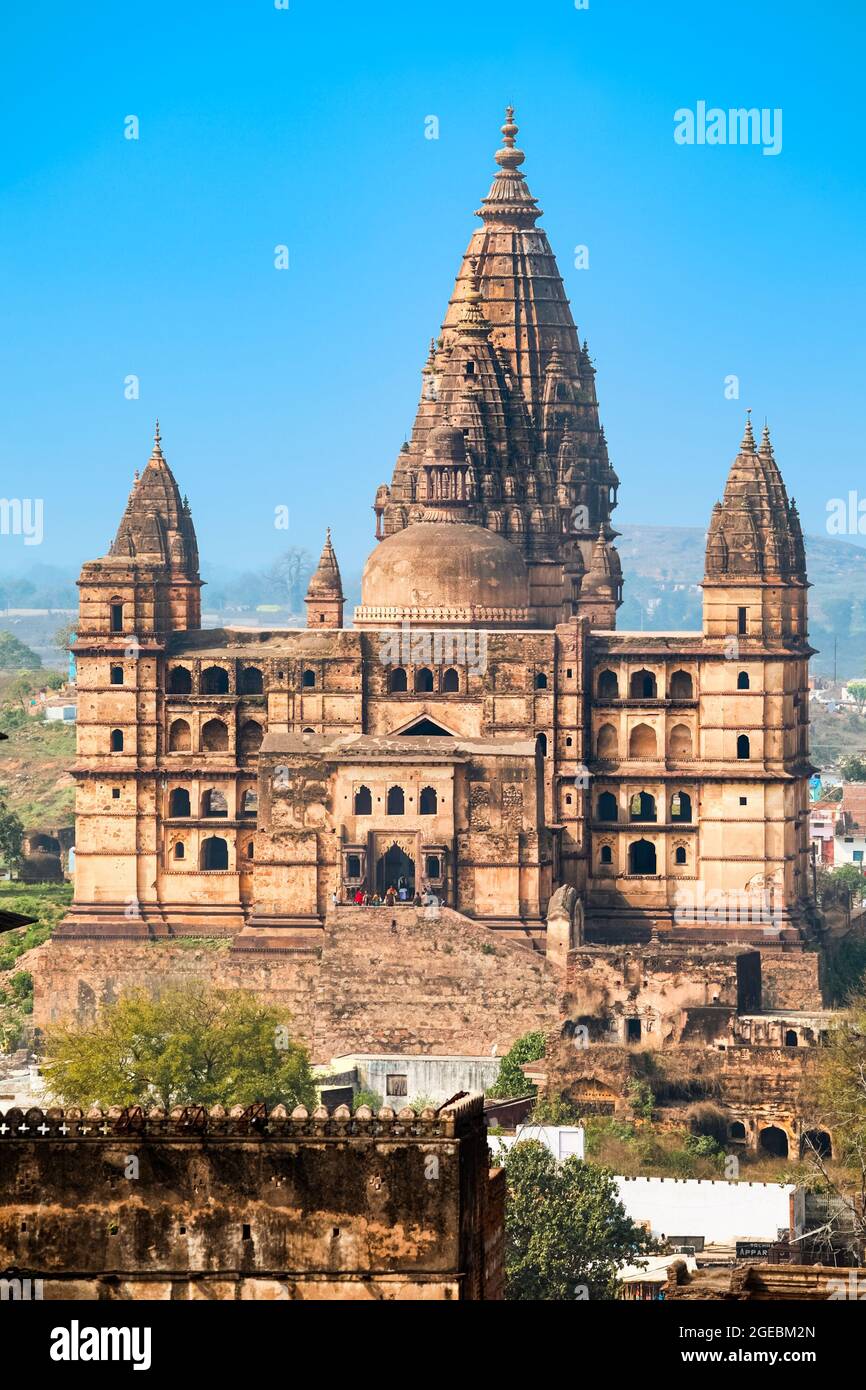 Chaturbhuj Temple is a hindu temple dedicated to Vishnu situated in Orchha,  Madhya Pradesh in India Stock Photo - Alamy