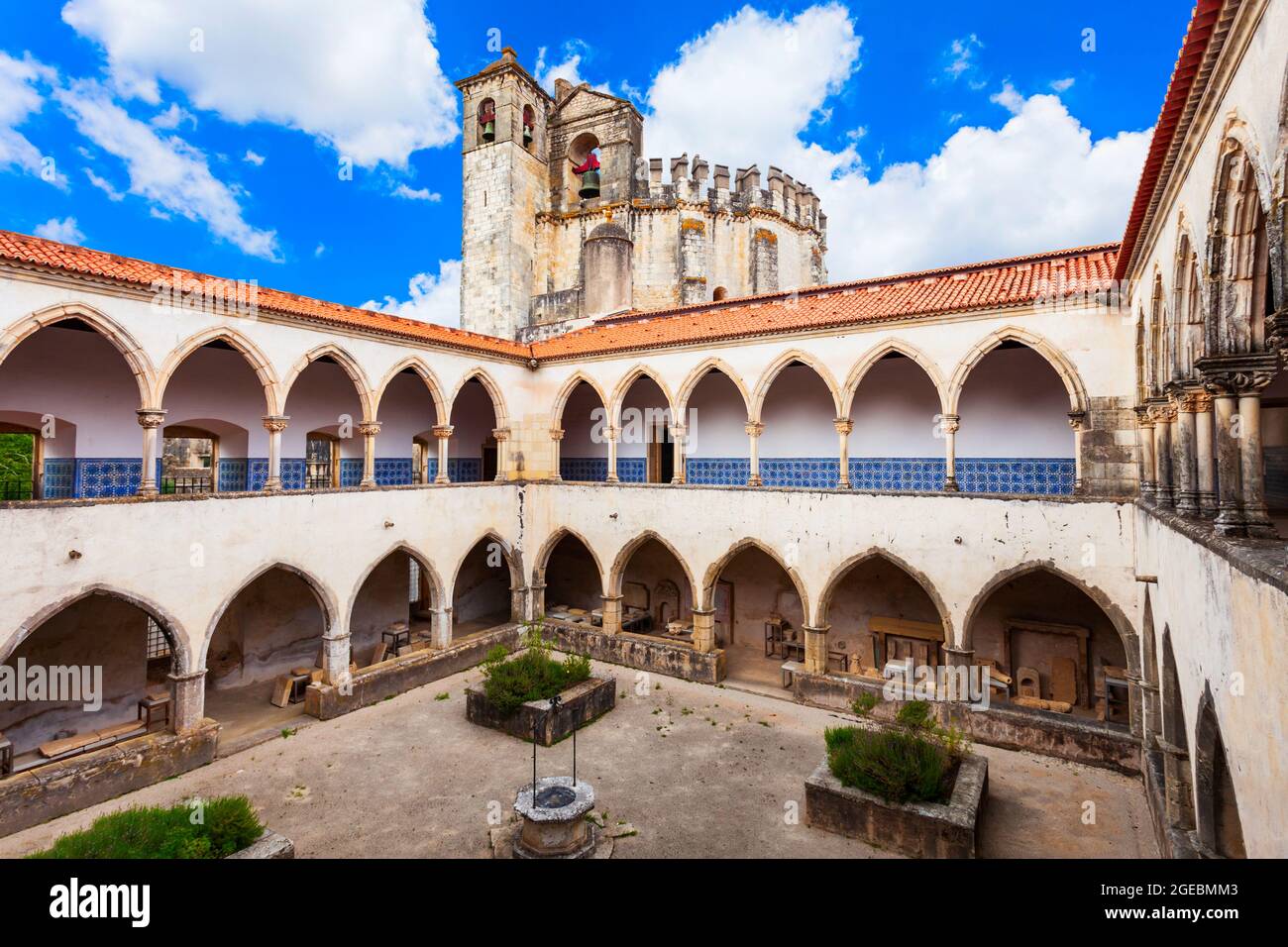 The Convent of the Order of Christ in Tomar town, Portugal Stock Photo ...