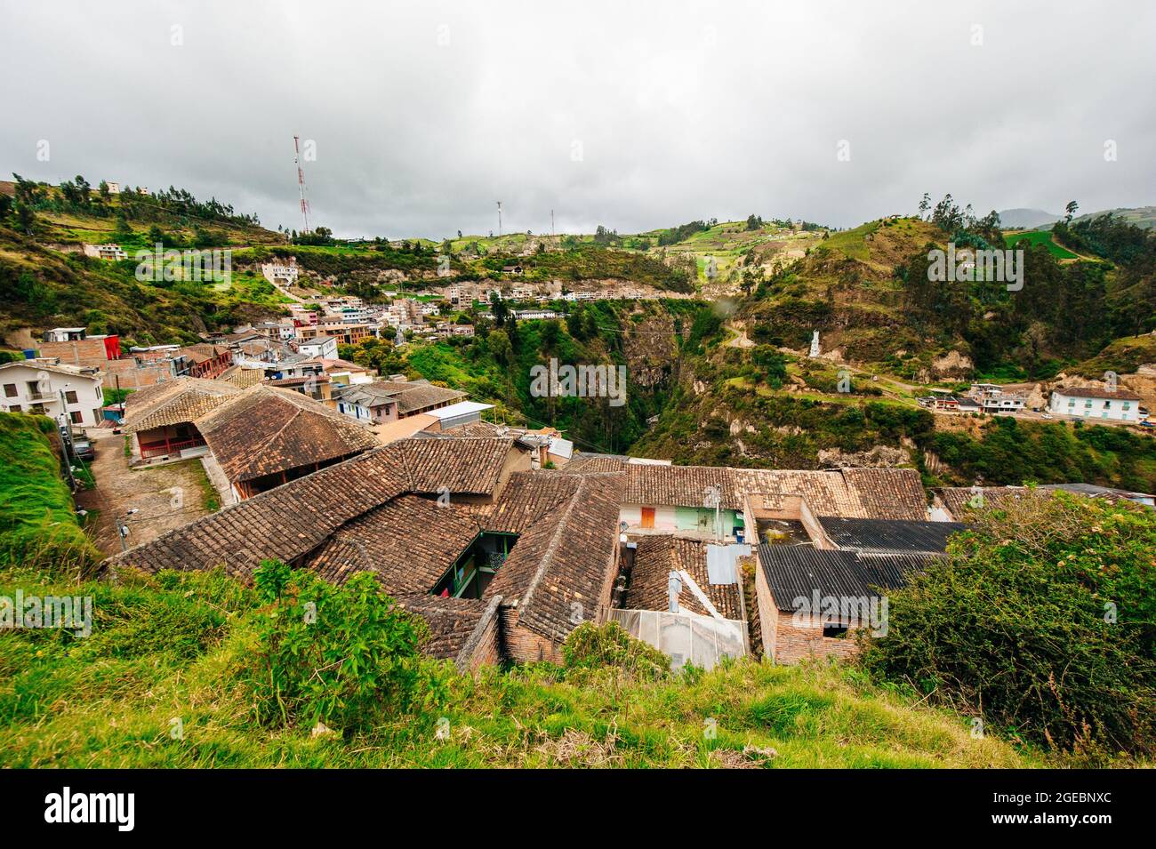the village near Las Lajas, colombia. High quality photo Stock Photo