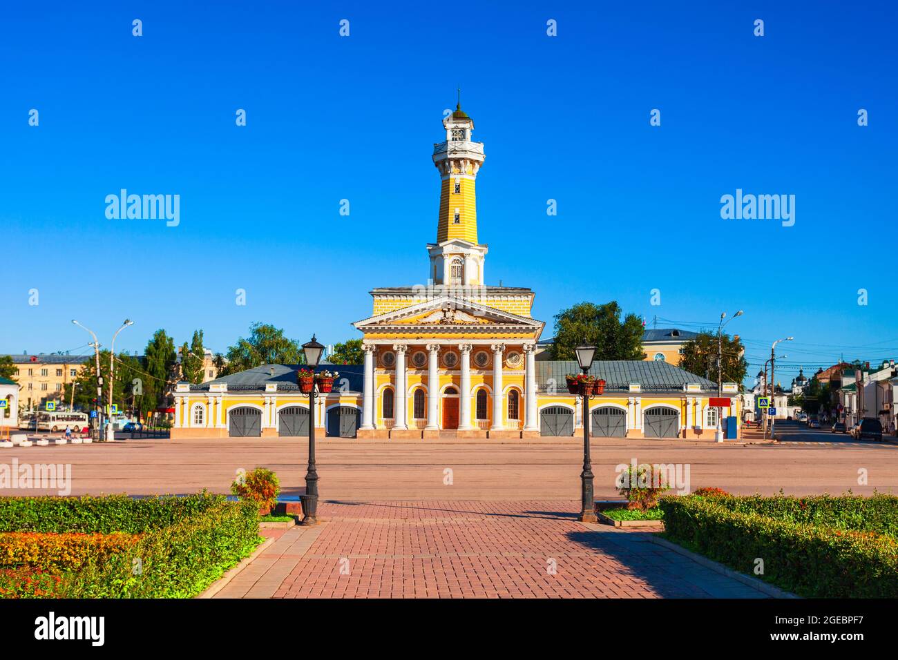 Fire observation watchtower or watch tower at the Susaninskaya main ...