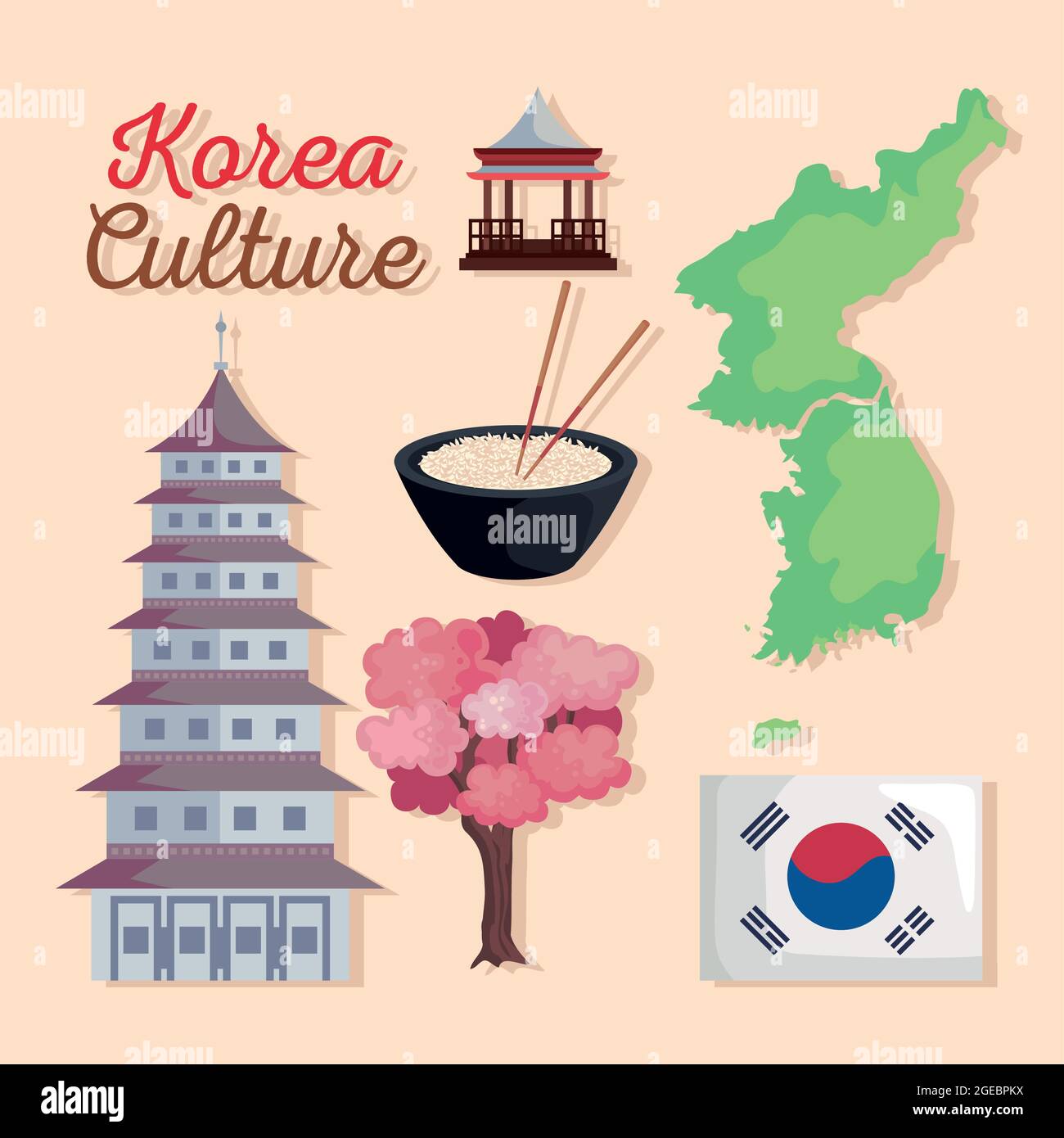 six korea culture icons Stock Vector Image & Art - Alamy