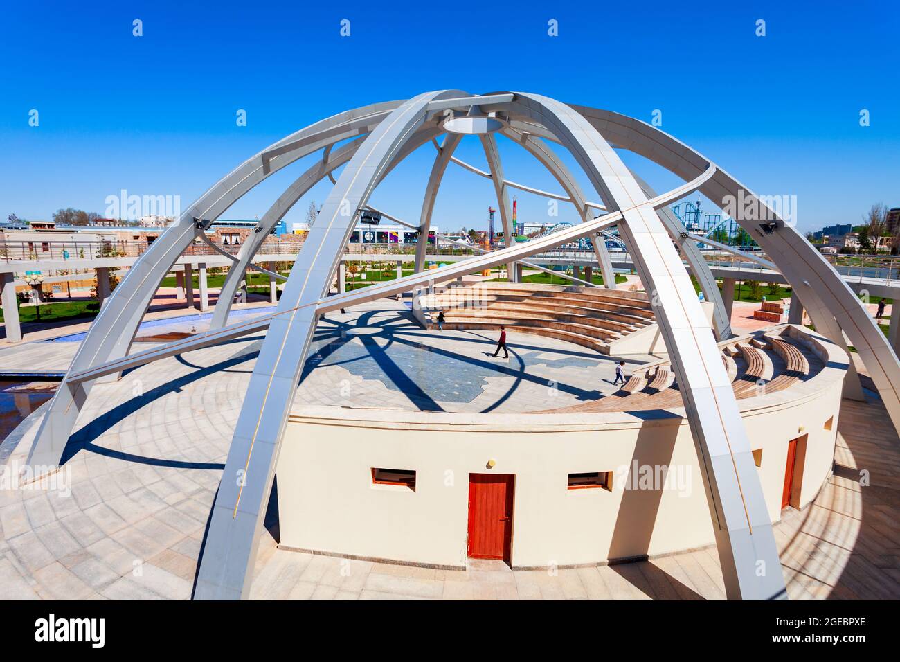 Tashkent, Uzbekistan - April 11, 2021: Amphitheater in the Park ...