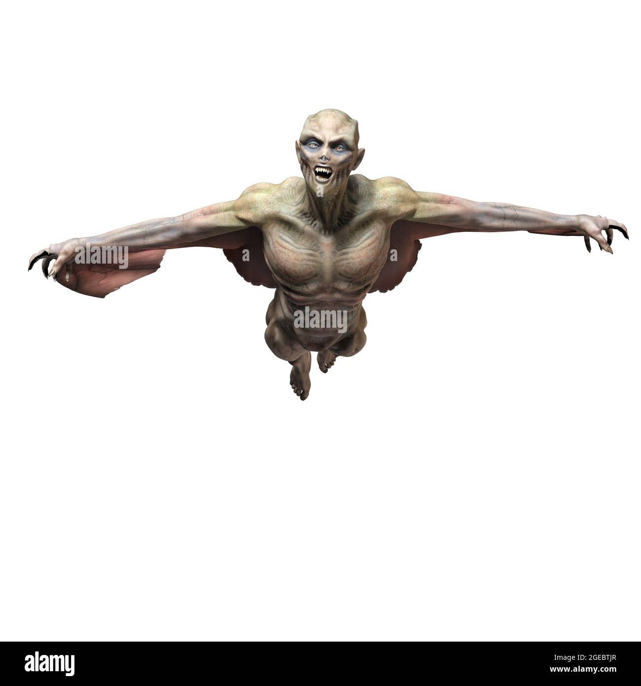 3d-illustration of an isolated dangerous fantasy vampire creature Stock Photo