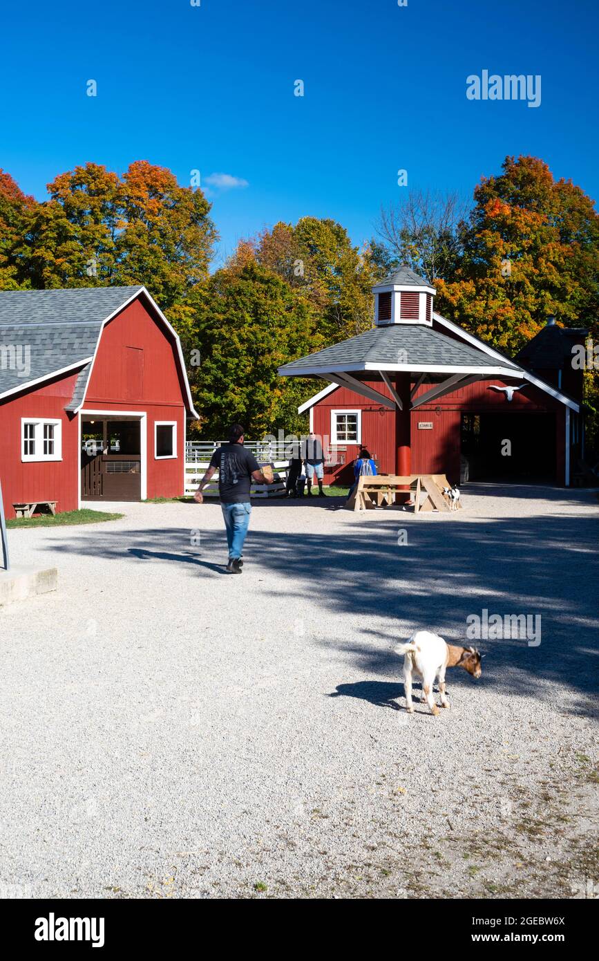 View of "The Farm," a petting zoo/tourist farm near Sturgeon Bay, Door