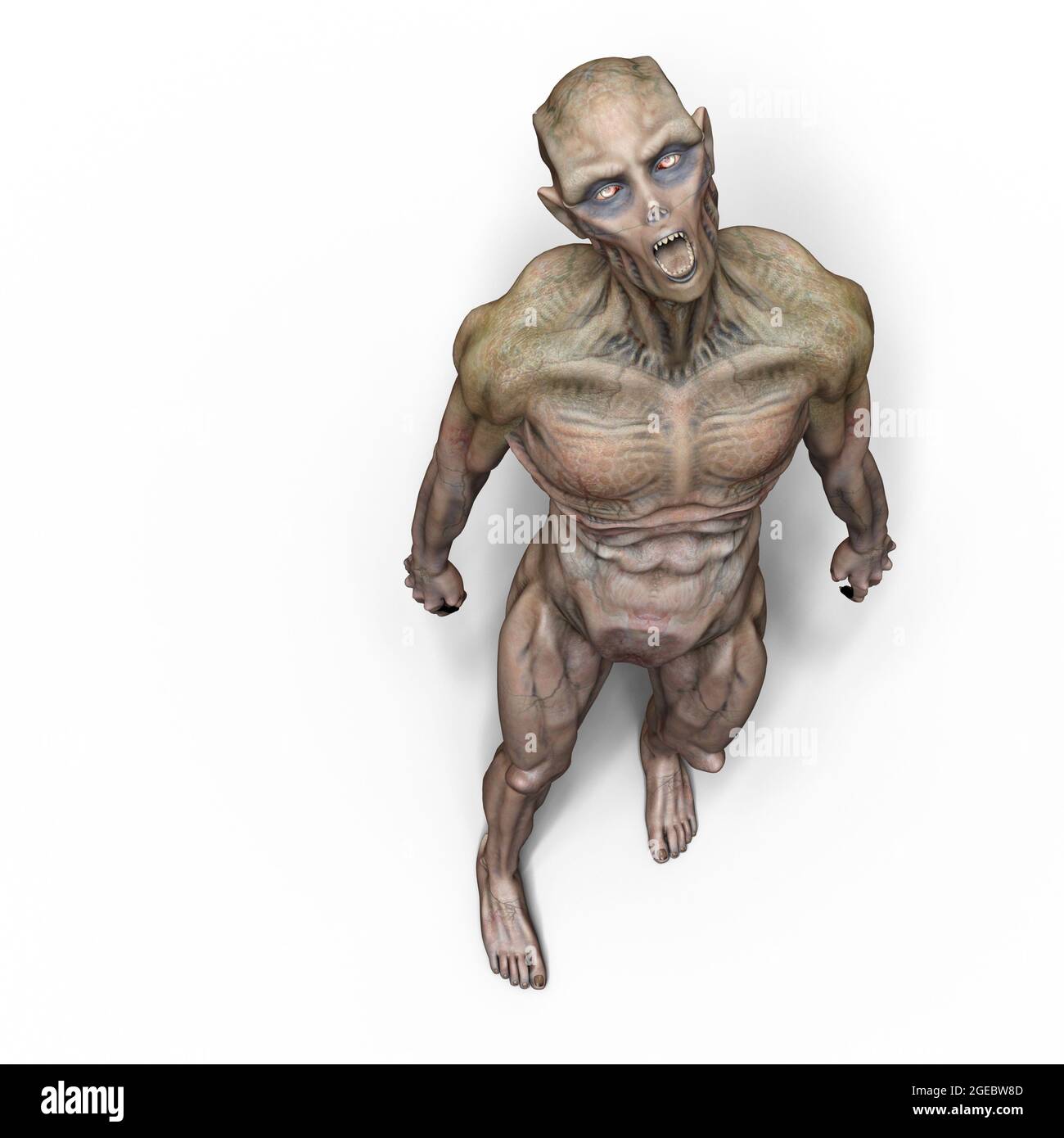 3d-illustration of an isolated dangerous fantasy vampire creature Stock Photo