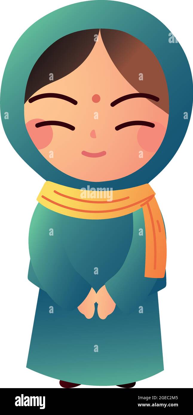 muslim girl in hijab Stock Vector Image & Art - Alamy