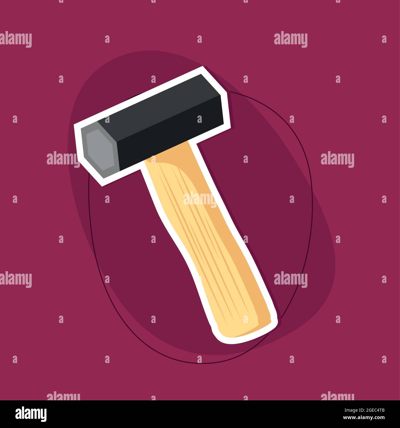 hammer tool icon Stock Vector Image & Art - Alamy
