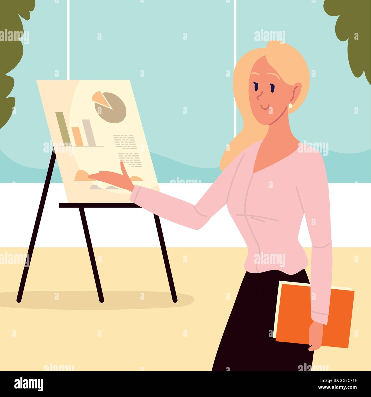 woman coach working Stock Vector Image & Art - Alamy