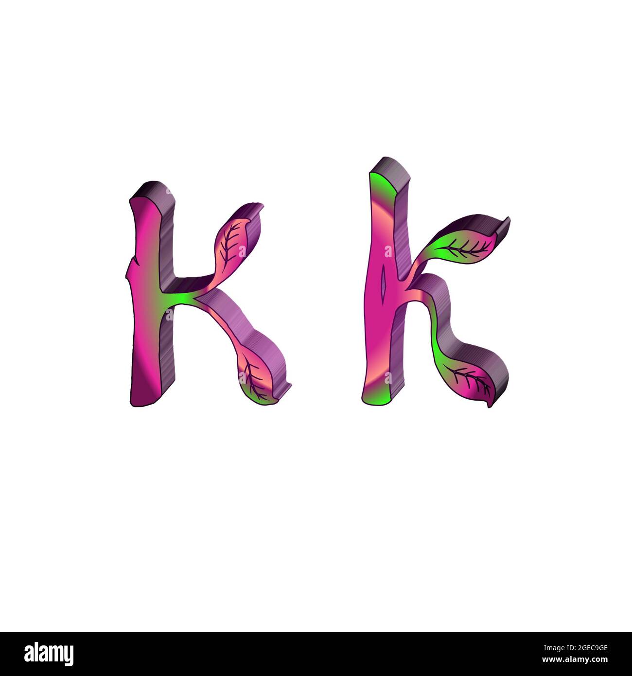 Capital letter K colorful 3D abstract beautiful white background Stock Photo - Alamy Capital letter K colorful 3D abstract beautiful white background Stock Photo - Alamy
