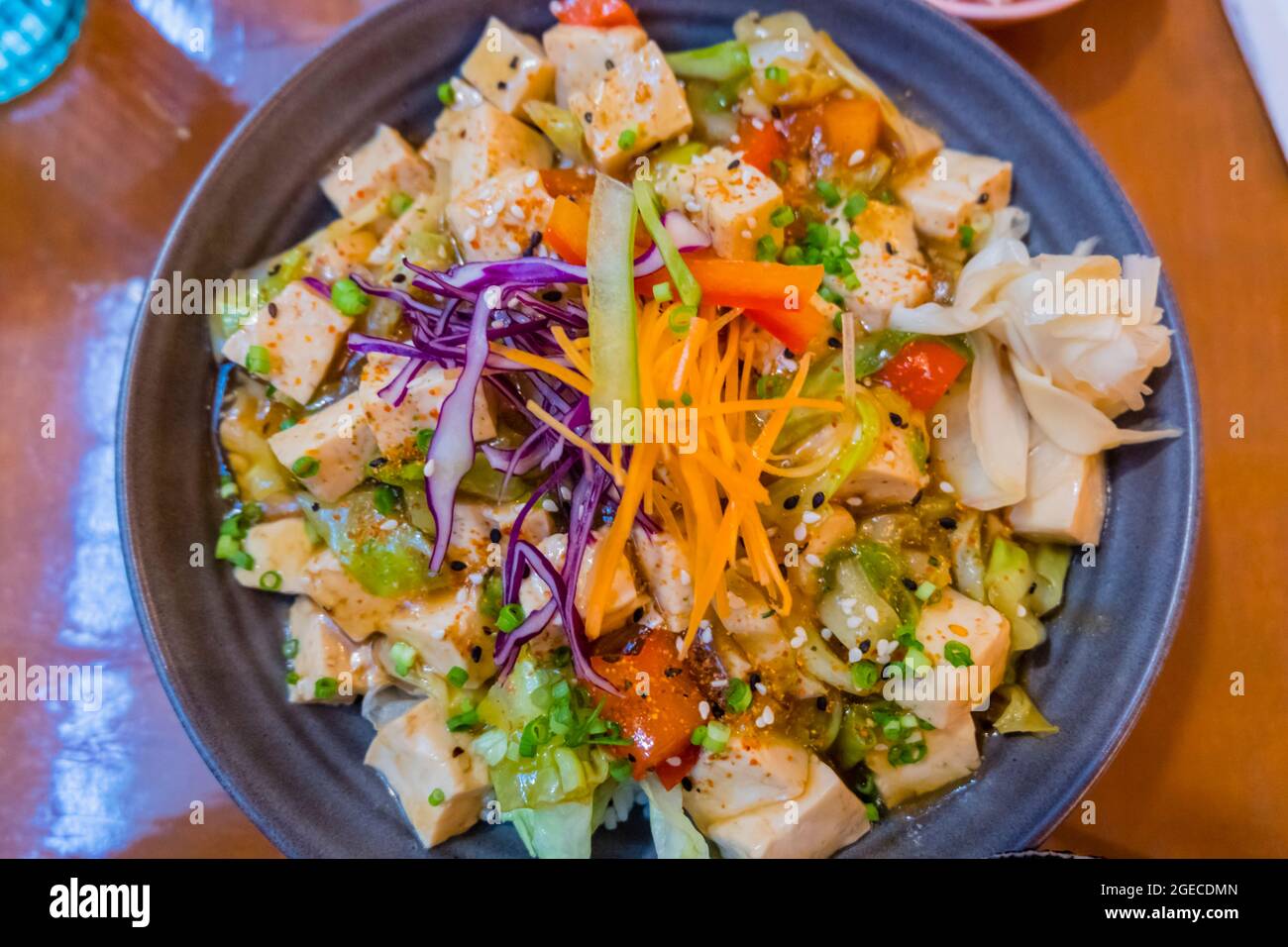 Japanese stir fry with tofu, Tampere, Finland Stock Photo Alamy