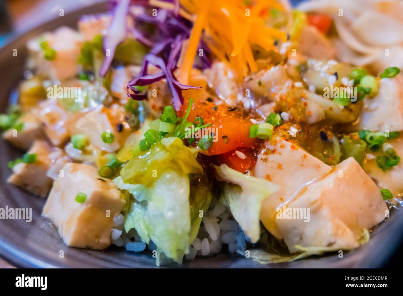 Japanese stir fry with tofu, Tampere, Finland Stock Photo Alamy