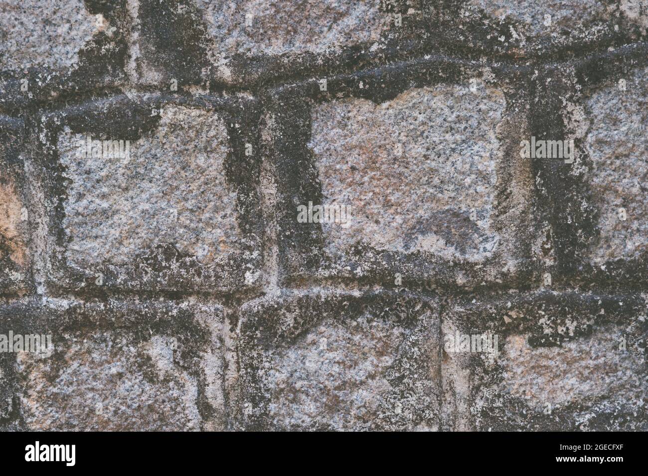 Old Temple wall. Rectangular cut out marble granite brick real surface ...