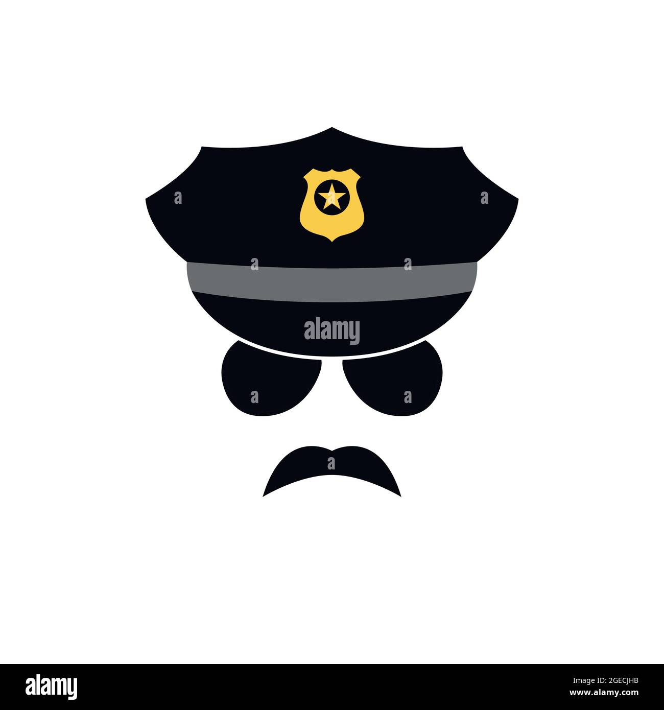 Policeman avatar. Police officer icon. Vector illustration Stock Vector ...