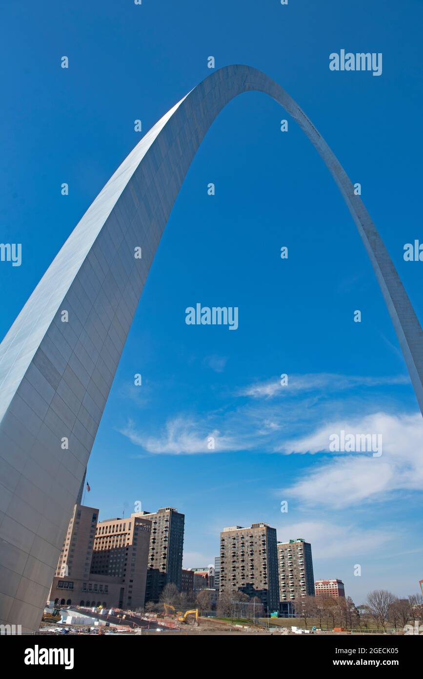 St Louis Gateway Arch, St. Louis, MI, USA Stock Photo