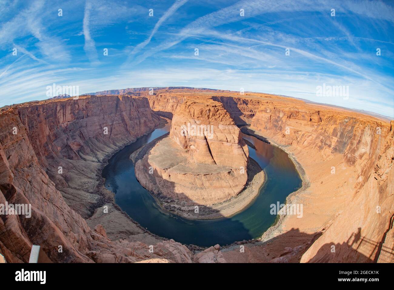 Horseshoe Bend with Colorado River, near Page, Arizona. Day trip from