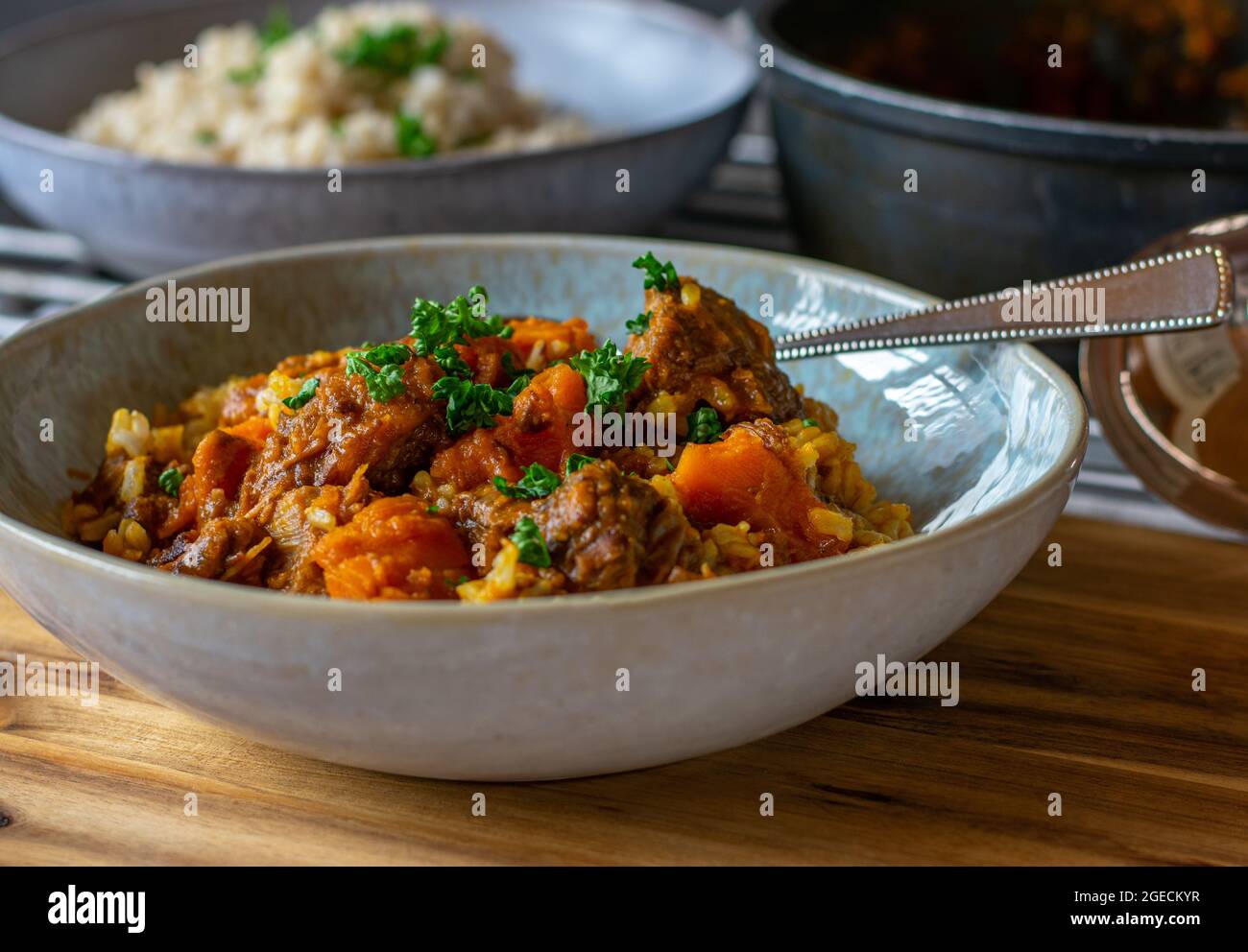 Served Rice With Stew Stewed rice hi-res stock photography and images - Alamy