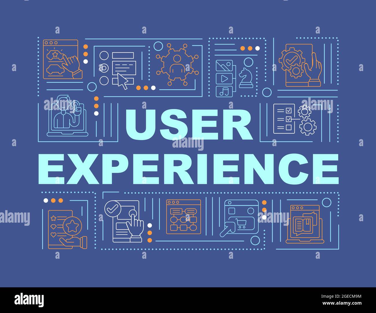 User experience word concepts banner Stock Vector