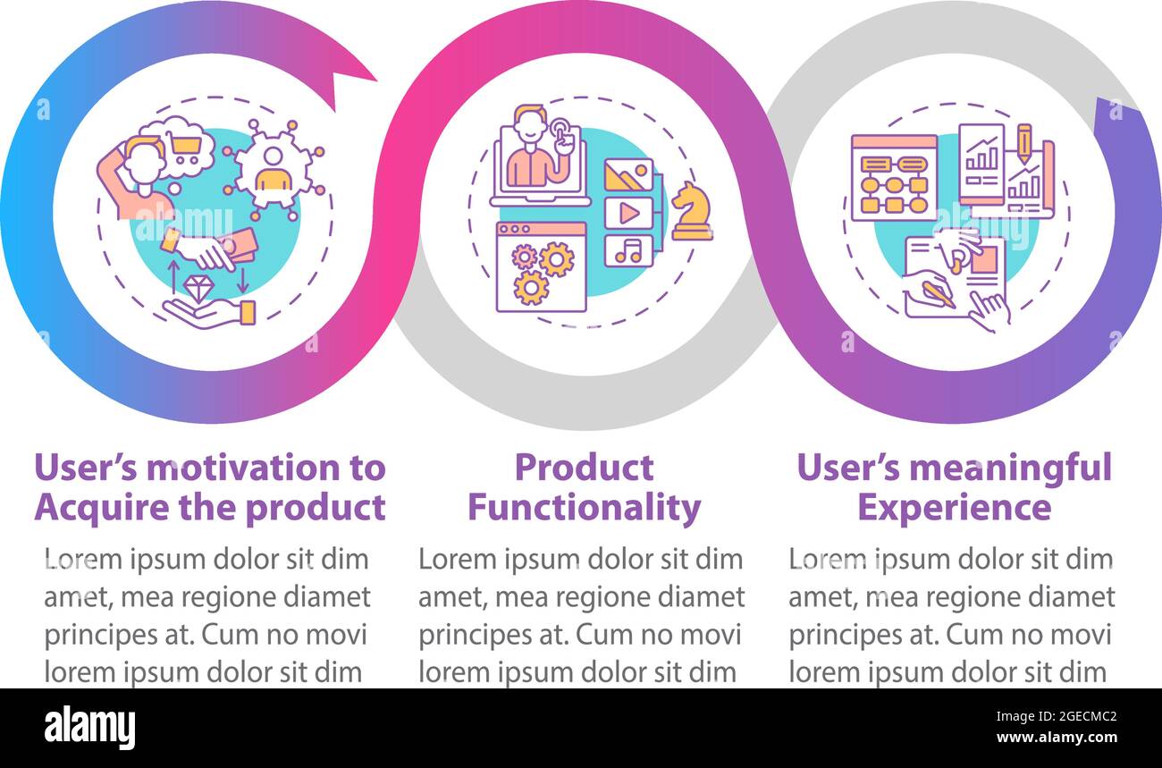 UX tips vector infographic template Stock Vector