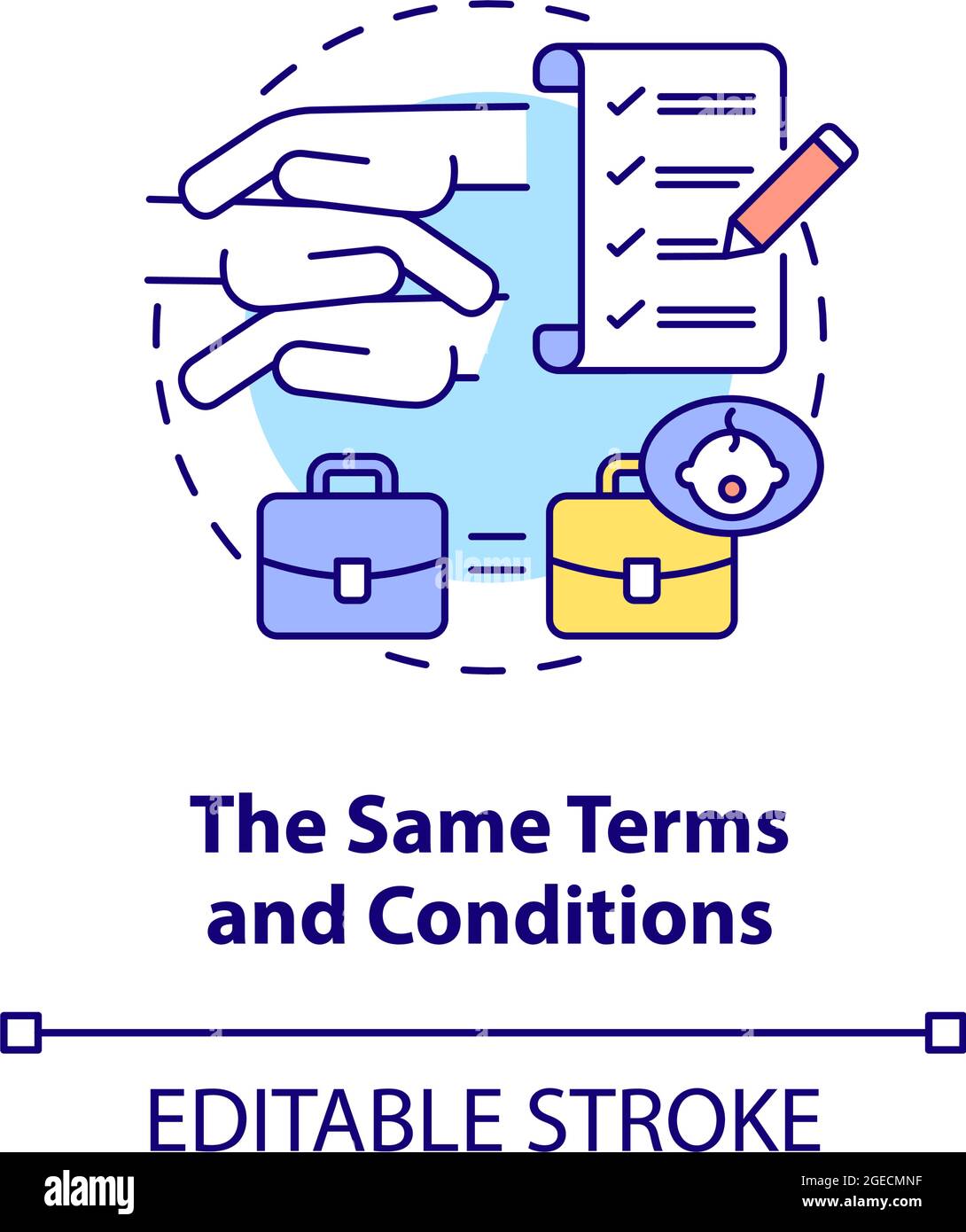Same terms and conditions concept icon Stock Vector Image &amp; Art 