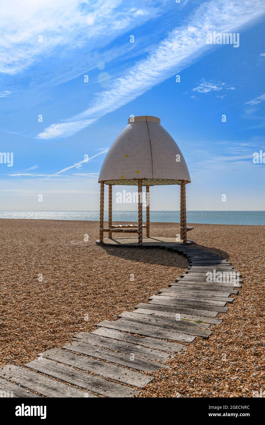 Folkestone beach boardwalk hi-res stock photography and images - Alamy