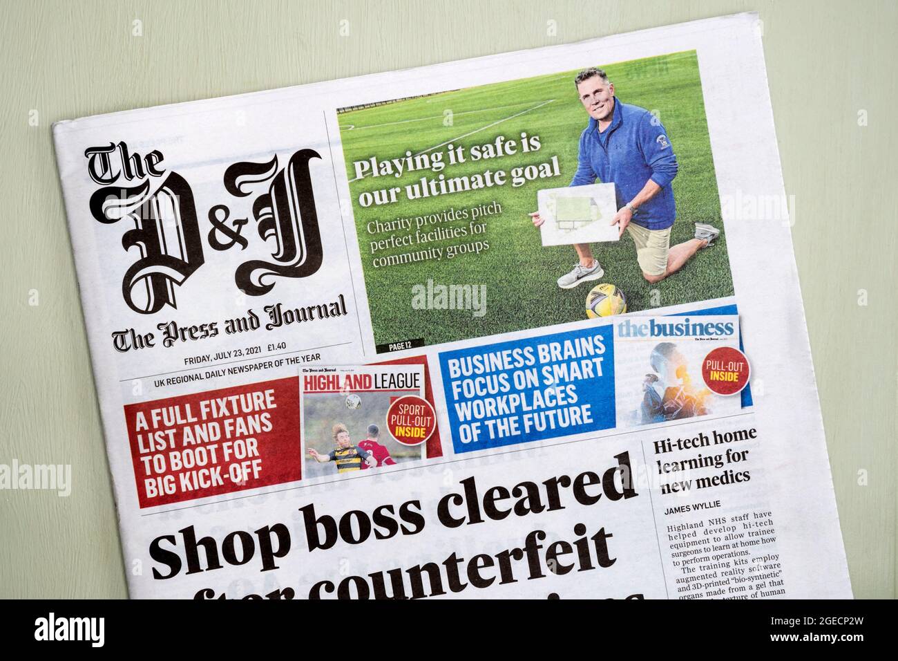 The Press & Journal is Scotland's oldest daily paper - established in 1747. Stock Photo