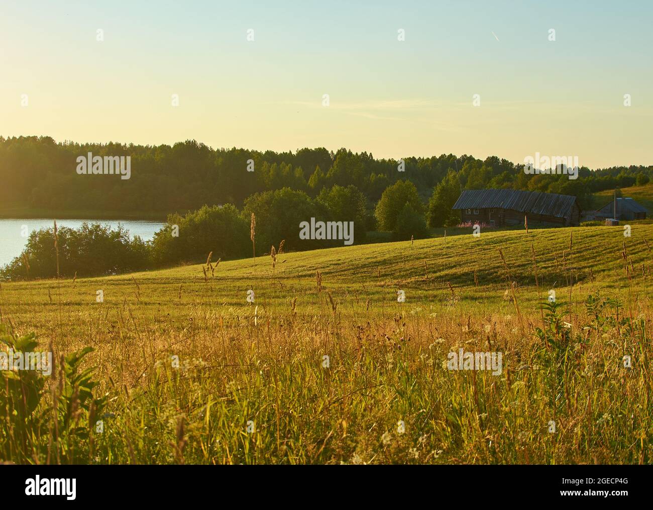 Northern Russian village Kenozersky National Park, Arkhangelsk region ...