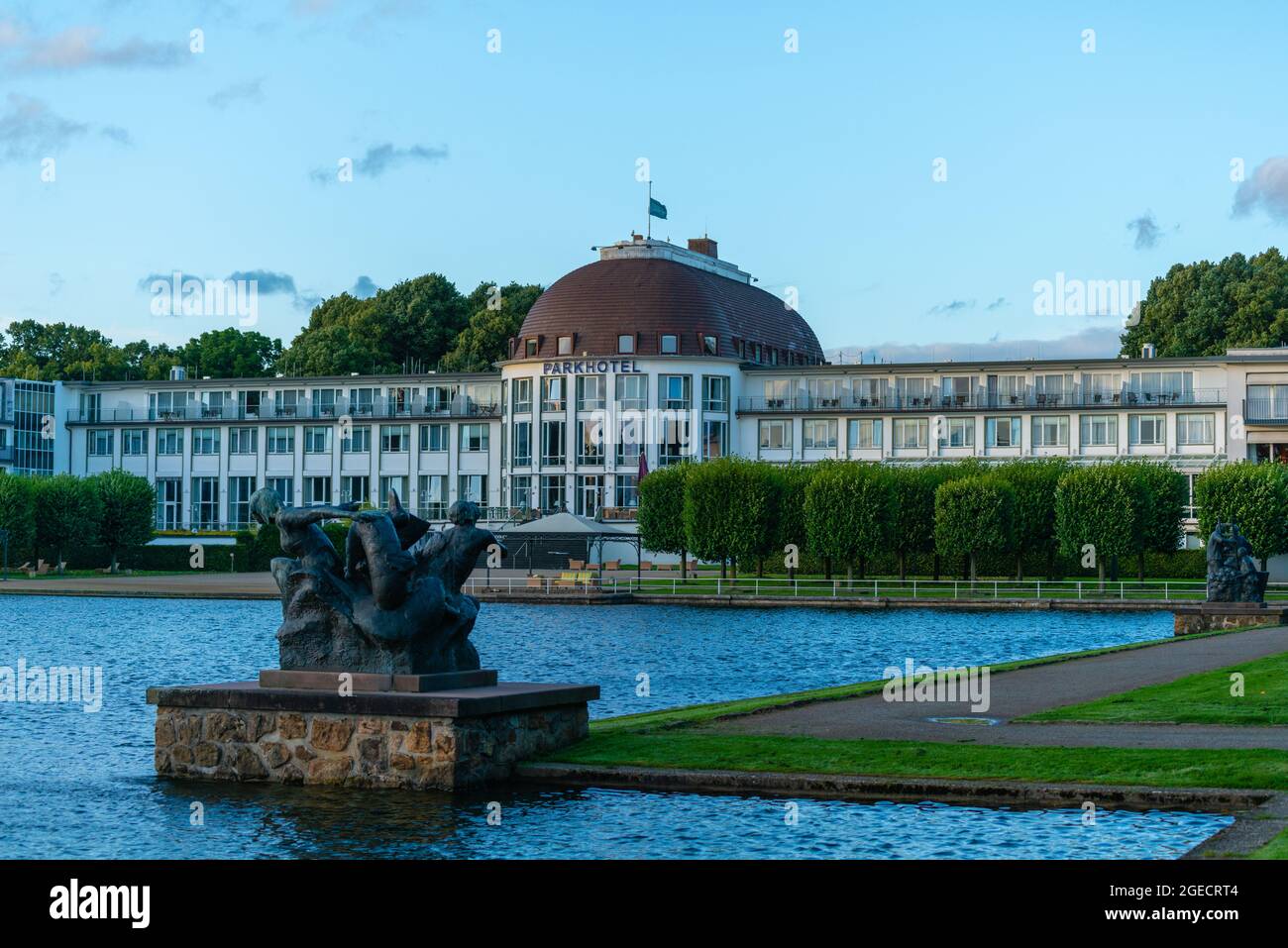 The Parkhotel in the 19th century Bürgerpark Hansestadt Bremen or Main City Park Hanseatic City of Bremen, Federal State of Bremen, Northern Germany Stock Photo