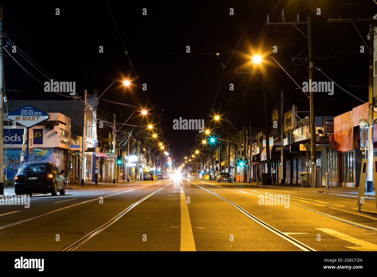 Melbourne, Australia, 26 August, 2020. A view of Victoria Street, Richmond under curfew. (Photo by Dave Hewison/Speed Media) Credit: Dave Hewison/Speed Media/Alamy Live News Stock Photo