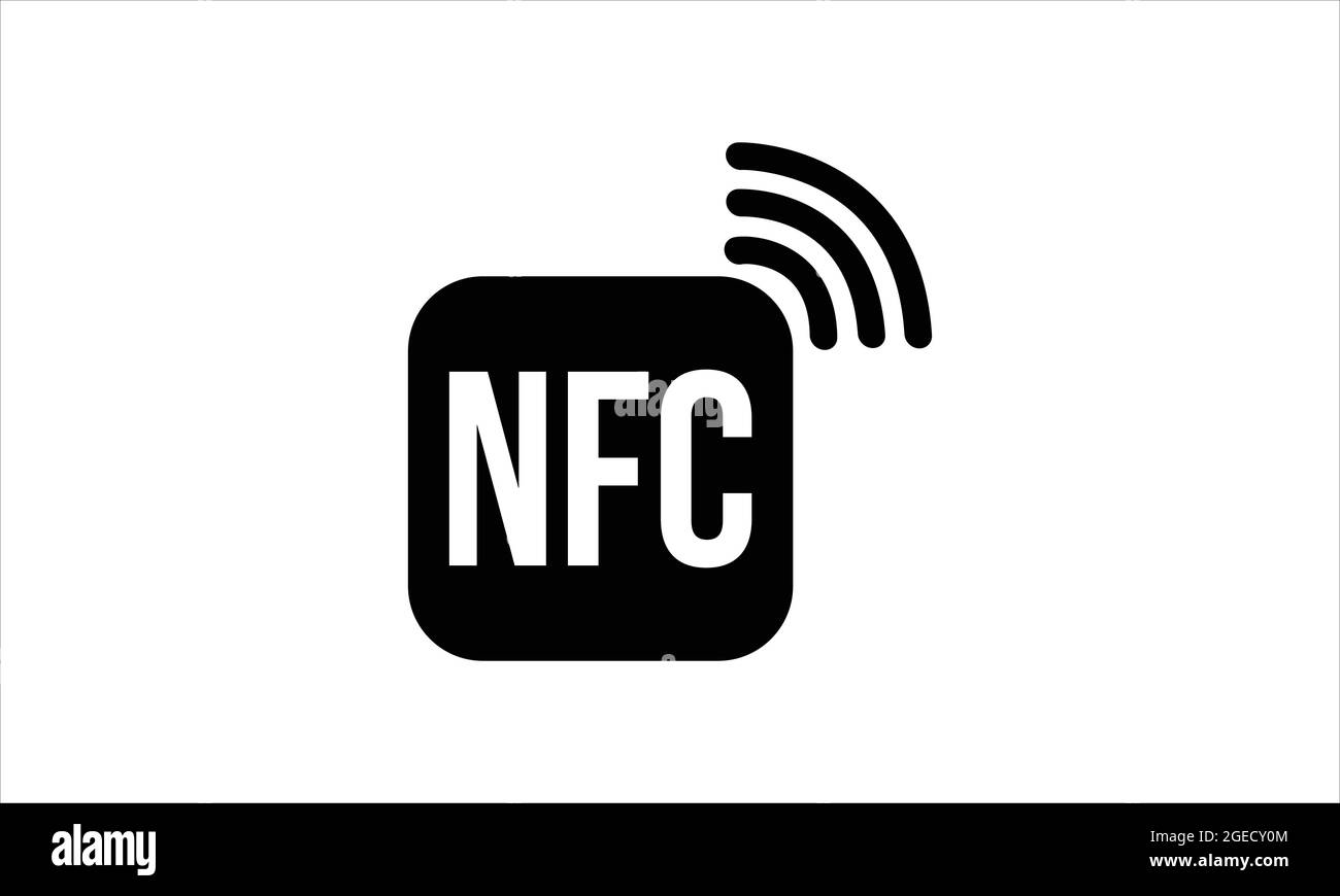 Near field communication (NFC) icon. NFC logo. Vector icon Stock Vector
