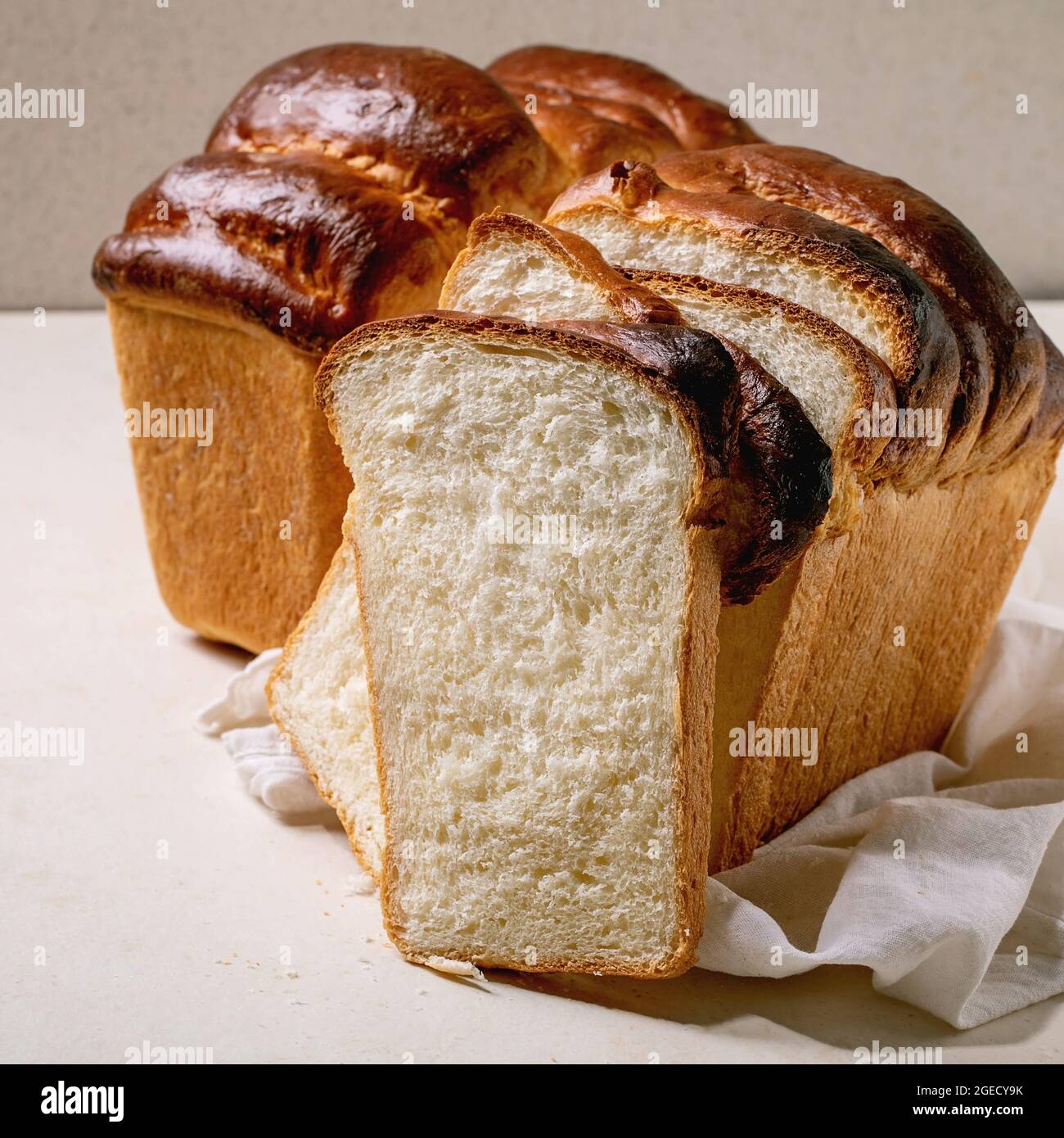 Hokkaido wheat bread Stock Photo