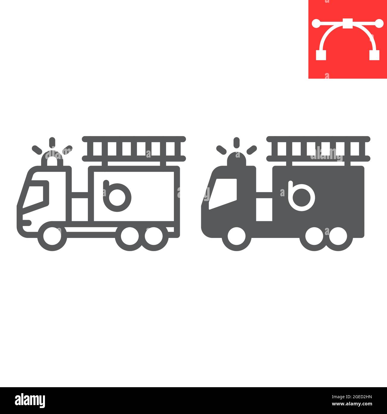 Firetruck front Stock Vector Images - Alamy