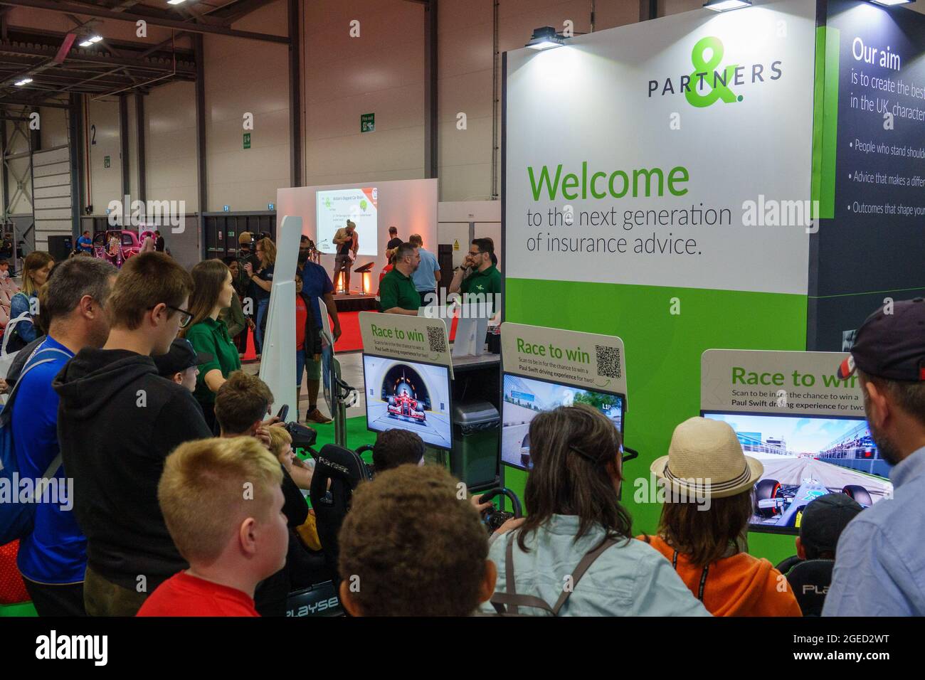 Farnborough, 19th August, 2021. Children enjoy family friendly