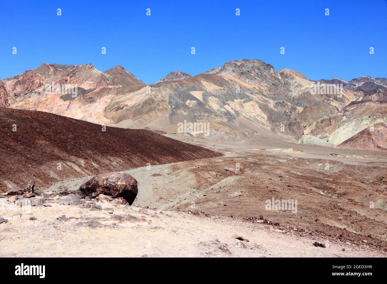Death Valley mountain landscape. Desert landscape of California. Mojave