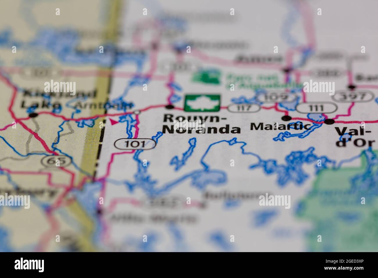 Rouyn noranda quebec map hires stock photography and images Alamy