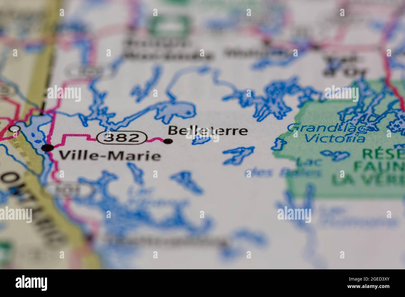 Map of belleterre hires stock photography and images Alamy