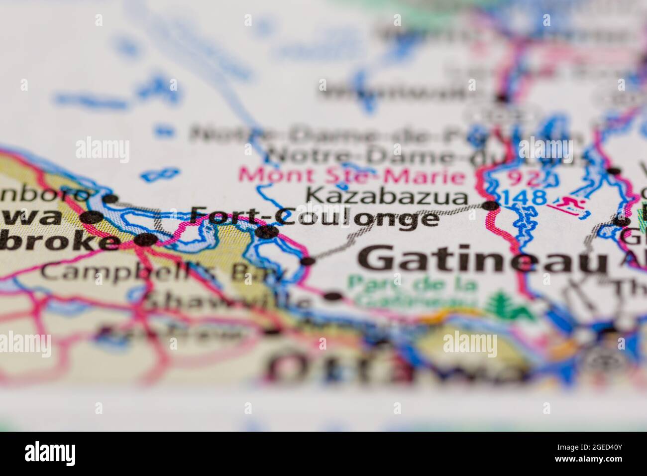 Fort coulonge quebec on a map hires stock photography and images Alamy