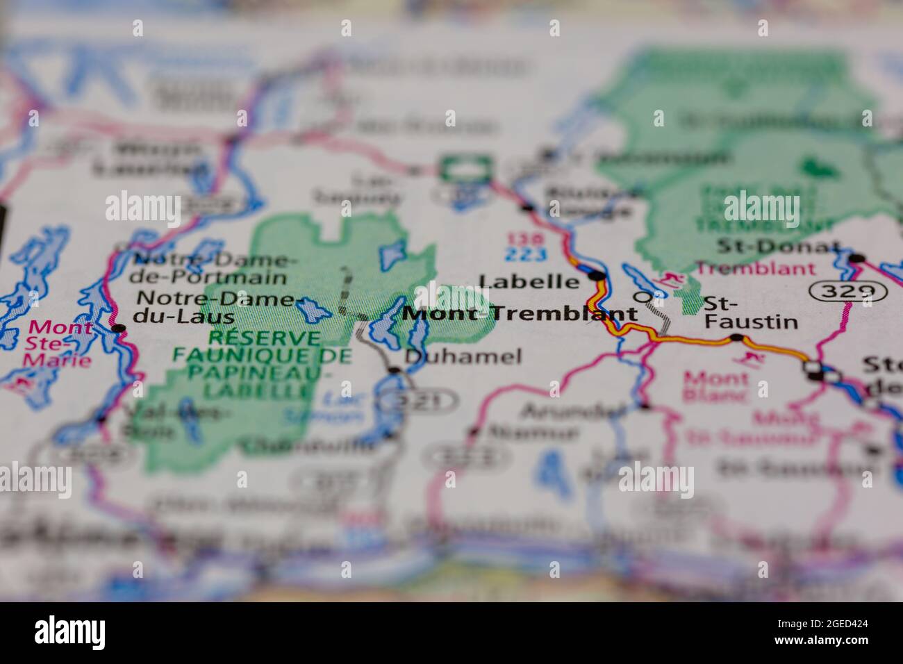 Mont Tremblant Pedestrian Village Map Map Of Mont Tremblant Quebec High Resolution Stock Photography And Images -  Alamy
