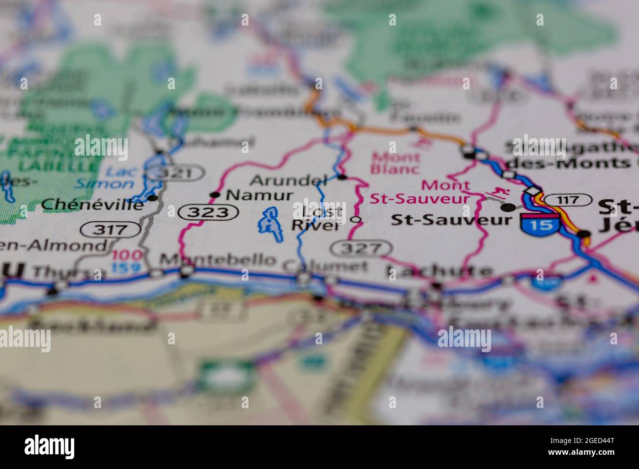 Map of lost river quebec hires stock photography and images Alamy