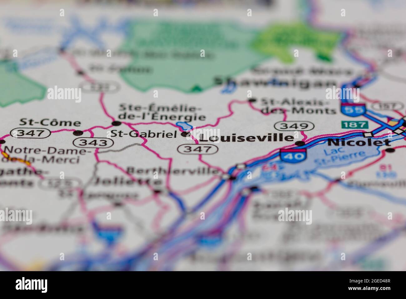 Map of louiseville quebec hires stock photography and images Alamy