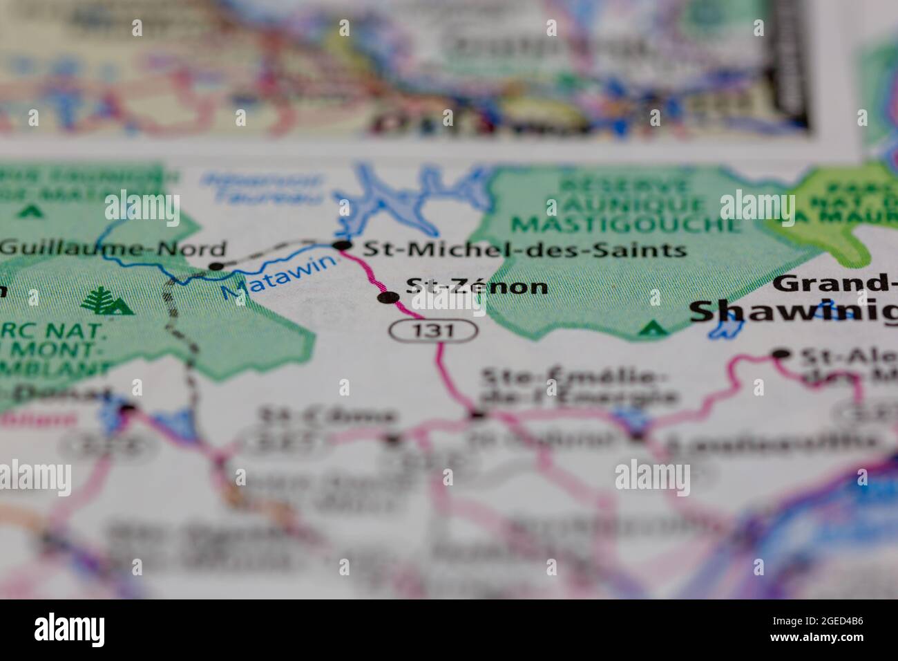 Map of st zenon quebec hires stock photography and images Alamy