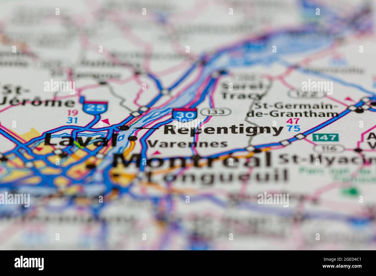 Repentigny quebec map hires stock photography and images Alamy