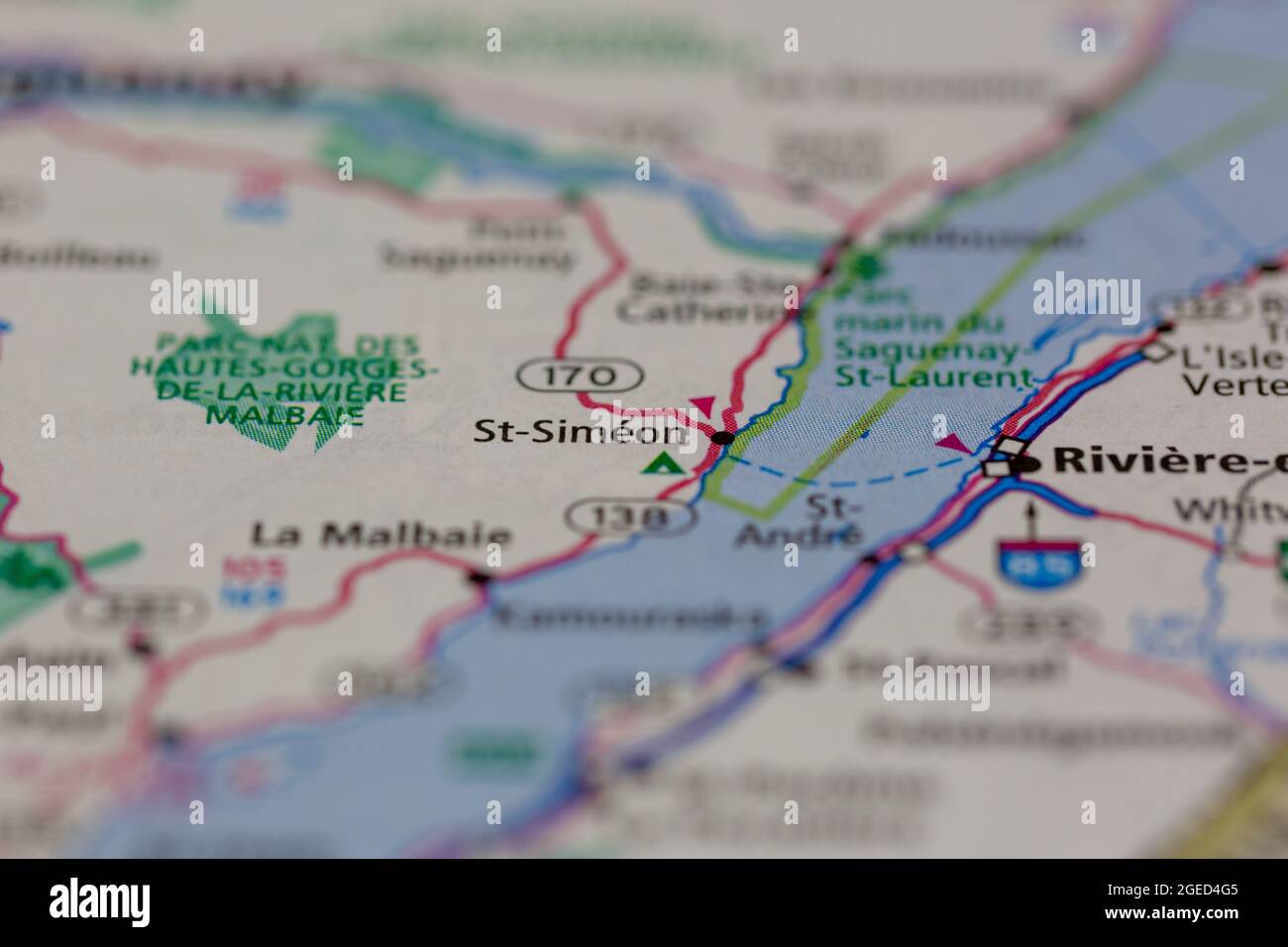 Map of st simeon quebec hires stock photography and images Alamy