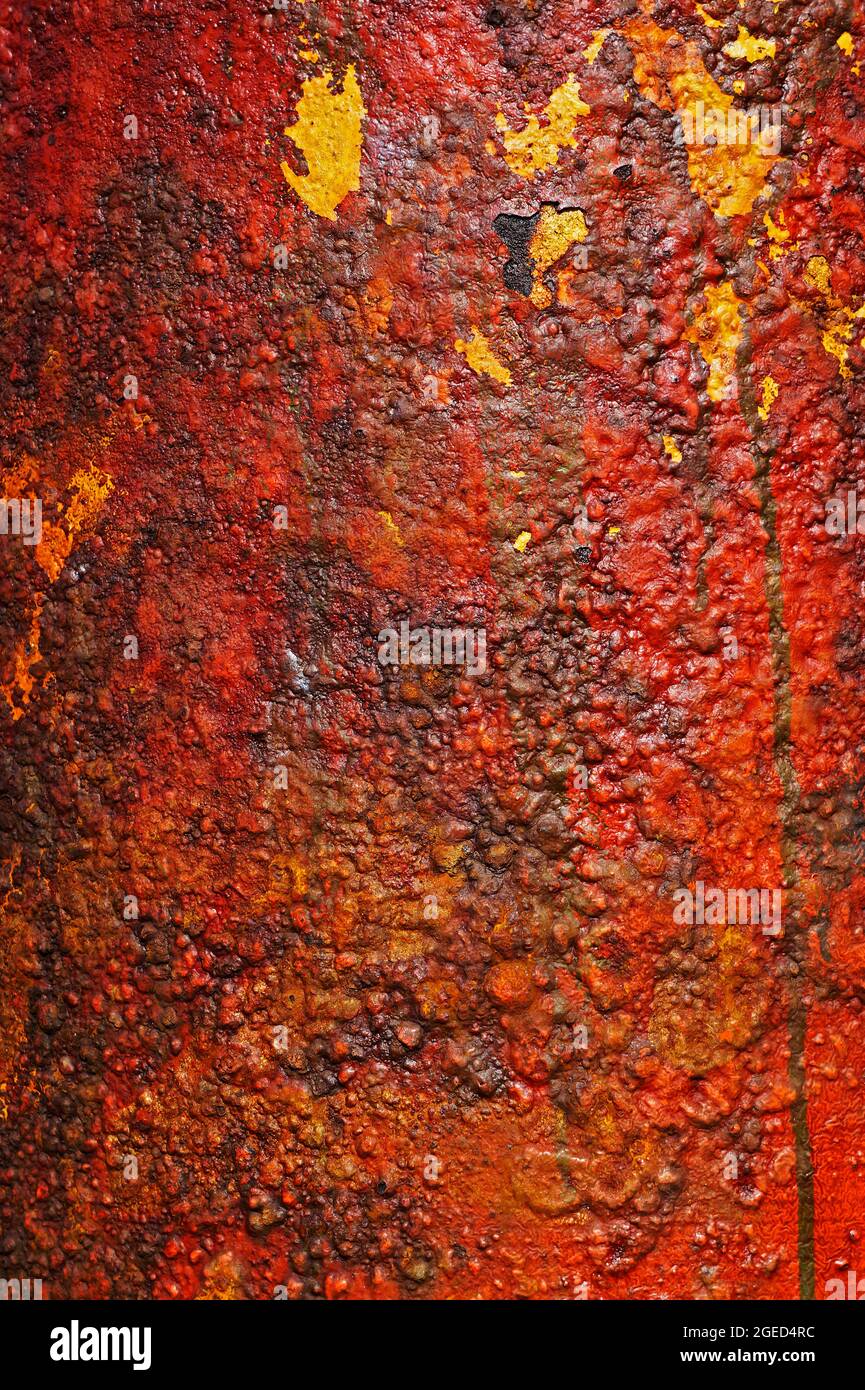 Rusty metallic surface, background texture Stock Photo