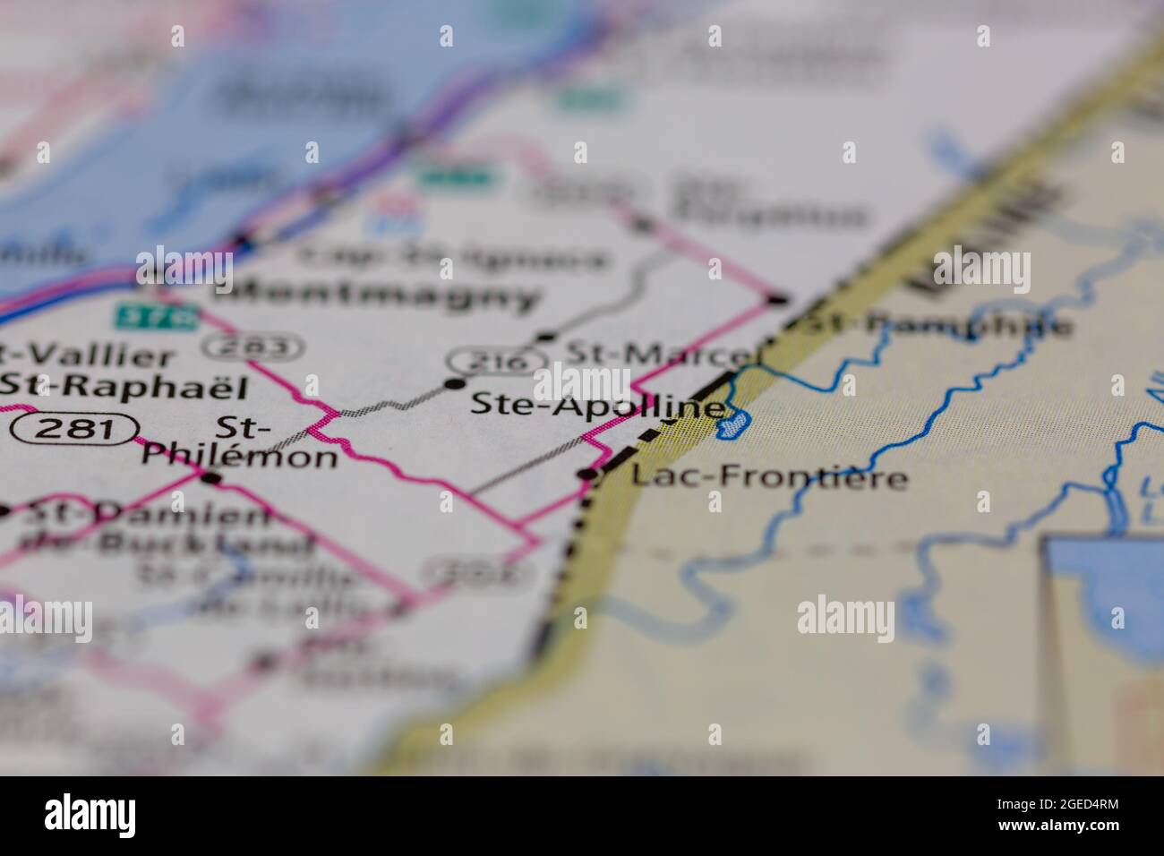 Ste apolline on a map hires stock photography and images Alamy