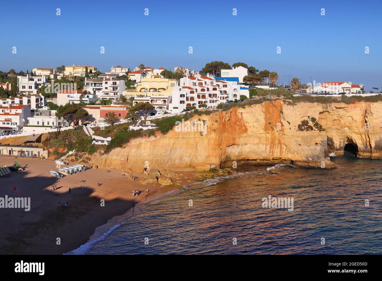 Carvoeiro cliff top town in Portugal Algarve region Stock Photo Alamy
