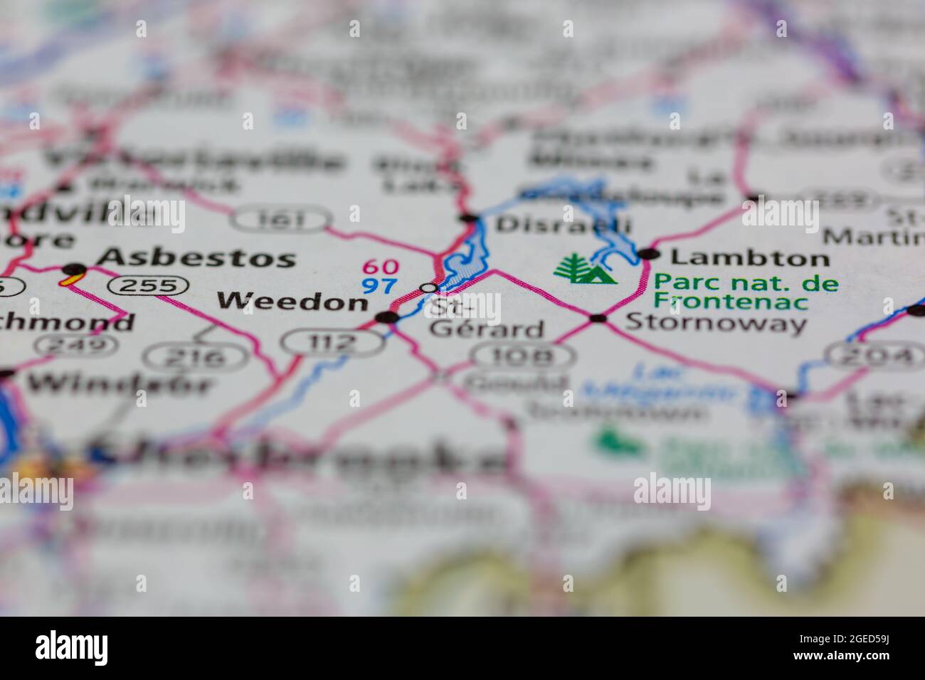 Map of weedon quebec hires stock photography and images Alamy