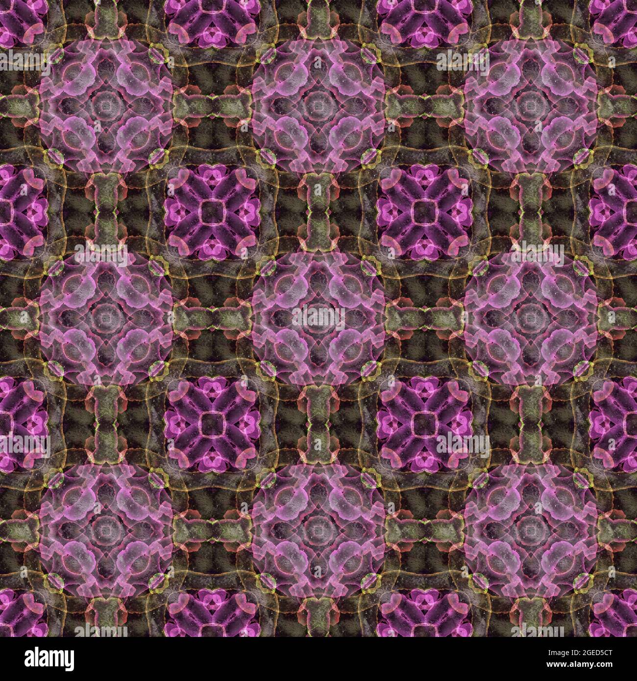 Seamless abstract colorful geometric floral surface pattern repeating ...