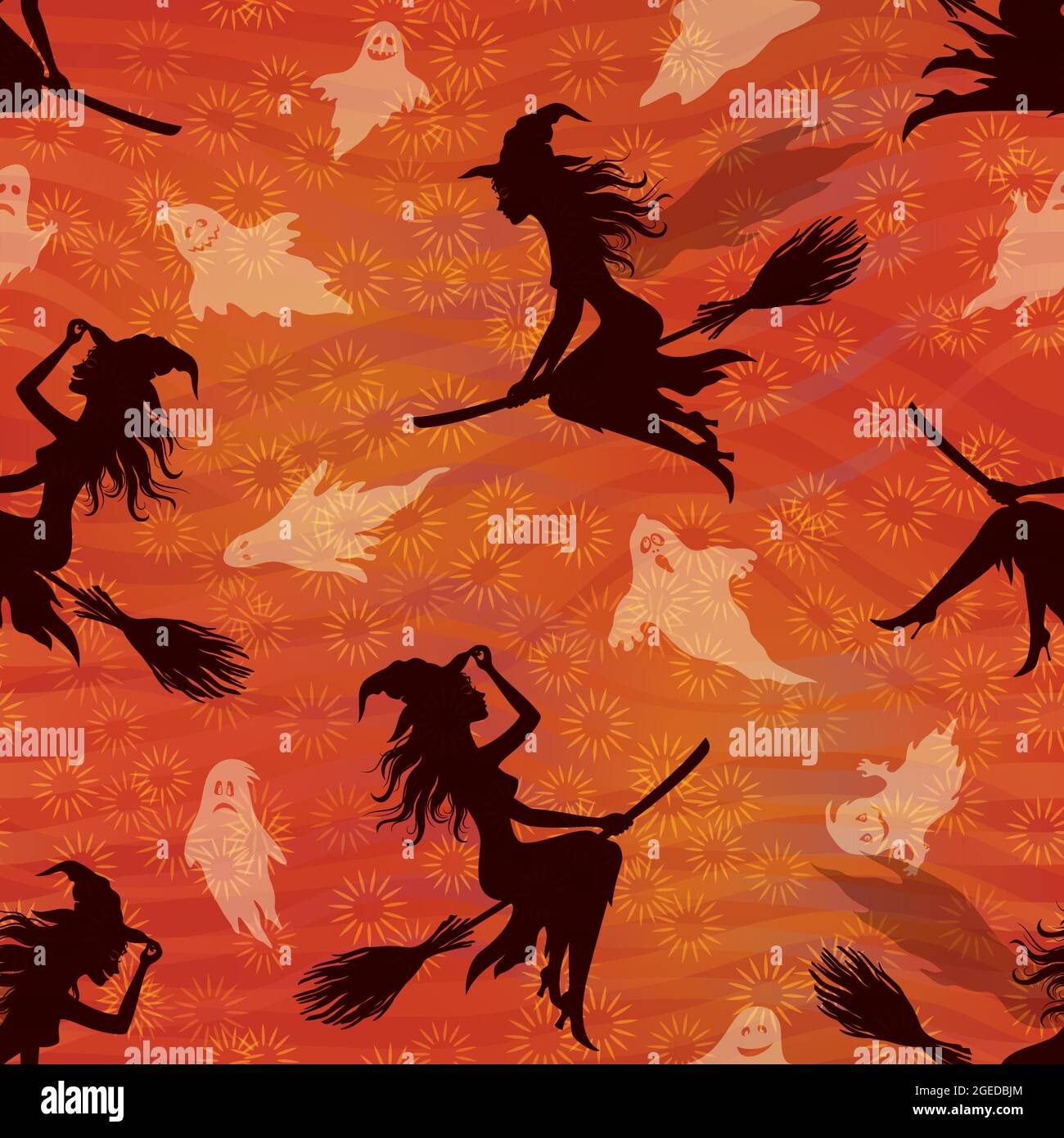 Halloween Seamless Pattern Stock Vector Image & Art - Alamy