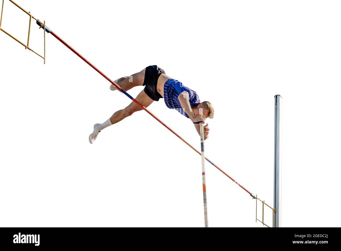 Athletics pole vaulter Cut Out Stock Images & Pictures Alamy