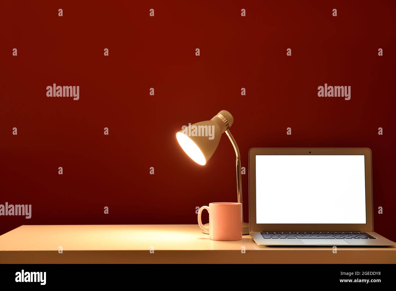 Modern workplace glowing lamp hi-res stock photography and images - Alamy